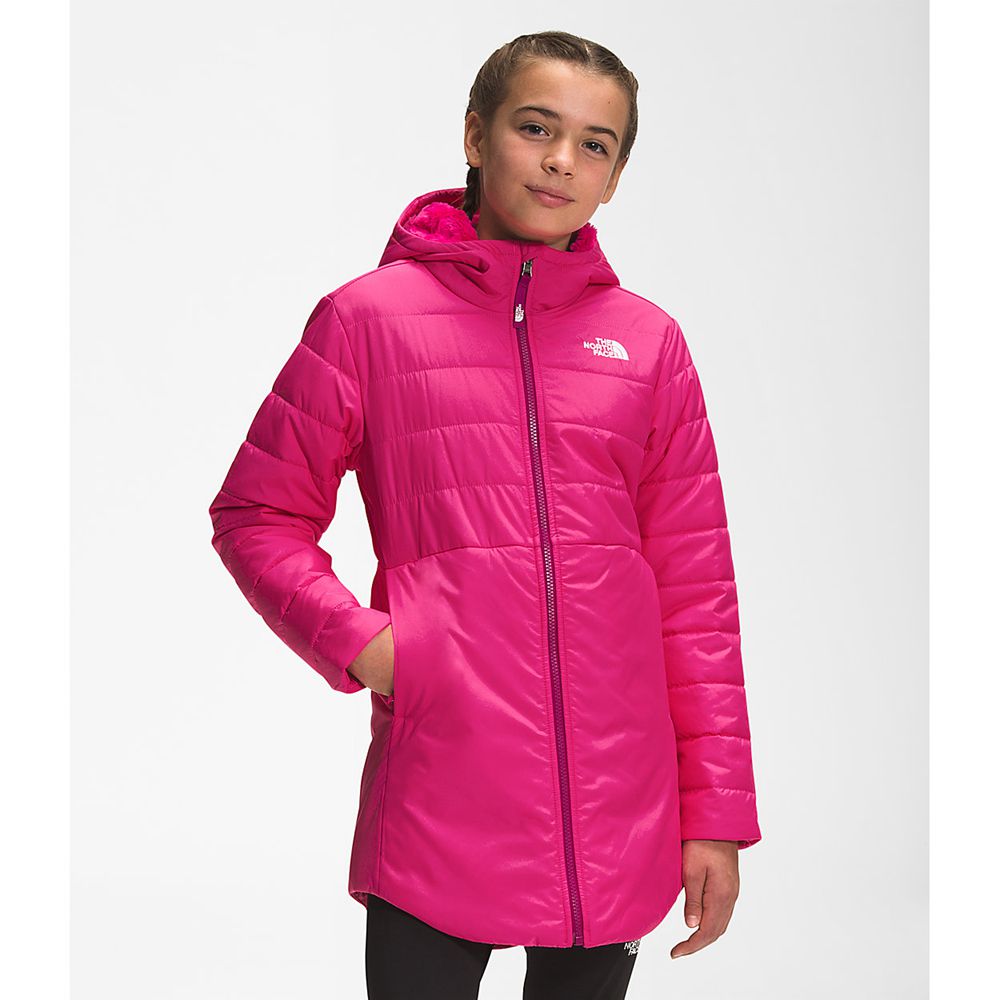 The North Face Parka Girls Australia - The North Face Reversible Mossbud Swirl Rose (PZA-237598)